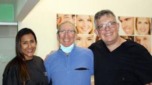 Full mouth restoration with dental implants and crowns